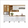 Cozinha Modulada 05 Peças Armário Geladeira Burguesa Premium em Mdf Nesher - 6