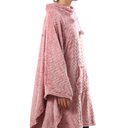 Ver imagem 3 de Poncho Daju Chevron Tamanho Único Rosa