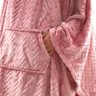 Poncho Daju Chevron Tamanho Único Rosa - 4