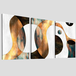 Quadro Decorativo Trio Abstrato Elegância - 4