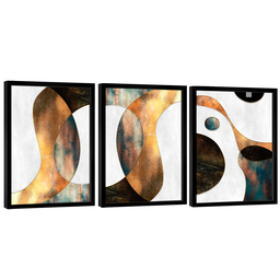 Quadro Decorativo Trio Abstrato Elegância - 1