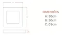Ver imagem 3 de Kit 11 Painel Plafon Sobrepor Led 24w Quadrado Avant 4000k COR:4000k