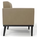 Ver mais imagens de Poltrona Decorativa Base Madeira Preto Ana Suede Marrom Rt - Ibiza