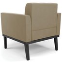 Ver imagem 6 de Poltrona Decorativa Base Madeira Preto Ana Suede Marrom Rt - Ibiza