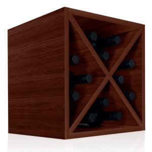 Suporte Adega De Vinho Bancada Porto para 12 Garrafas Madeira MDF - Villandry