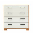 Ver imagem 3 de Cômoda com 04 Gavetas Essence D03 Freijó Off White Brilho - Lyam Decor