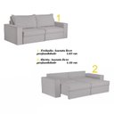 Ver imagem 4 de Sofá Retrátil 3 Lugares 200cm Chanel