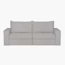 Ver imagem 2 de Sofá Retrátil 3 Lugares 200cm Chanel Cinza