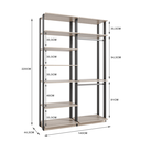Ver imagem 6 de Módulo para Closet 6 Prateleiras 2 Cabideiros 