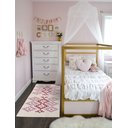 Ver imagem 1 de Tapete Passadeira Boho Gaia 45x140cm Pink - Antiderrapante