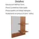 Ver imagem 4 de Conjunto 3 Peças para Banheiro Bn3630x13x14 Amendoa
