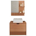 Ver imagem 1 de Conjunto 3 Peças para Banheiro Bn3630x13x14 Amendoa