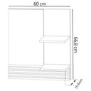 Ver imagem 7 de Conjunto 3 Peças para Banheiro Bn3630x13x14 Amendoa