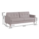 Ver imagem 3 de Sofá 3 Lugares 200cm Dior Branco Gelo