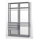 Ver imagem 2 de Módulo para Closet 3 Cabideiros 3 Gavetas 