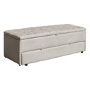 Ver imagem 1 de Calçadeira Baú Sapateira 160cm Ayla Veludo Capitonê