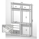 Ver imagem 2 de Módulo para Closet 3 Cabideiros 3 Gavetas