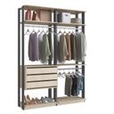 Ver imagem 1 de Módulo para Closet 3 Cabideiros 3 Gavetas