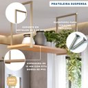 Ver imagem 5 de Prateleira Suspensa de Teto para Cozinha