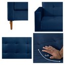 Ver imagem 7 de Sofá 3 Lugares 200cm Dior Azul Marinho