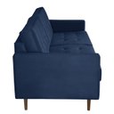 Ver imagem 5 de Sofá 3 Lugares 200cm Dior Azul Marinho