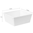 Ver imagem 4 de Jogo 12 Travessas Retangulares 1,4l Plástico Branco Saladeira Coza Uno Servir Buffet Restaurante