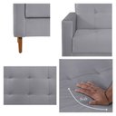 Ver imagem 7 de Sofá 3 Lugares 200cm Dior Cinza