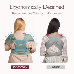 Momcozy Canguru Sling Air-mesh Ajustável para Bebês 3,6-15,8kg - 4