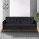 Ver imagem 1 de Sofá 3 Lugares 200cm Dior Preto