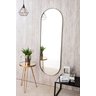 Espelho Decorativo Grande Oval com Moldura Metal Corpo Inteiro 170 X 70 Cm Industrial  - 3