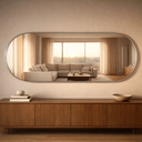 Ver imagem 7 de Espelho Decorativo Grande Oval com Moldura Metal Corpo Inteiro 170 X 70 Cm Industrial