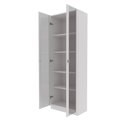 Ver imagem 5 de Armário Multiuso 60cm com 2 Portas de Vidro e 4 Prateleiras Am Branco