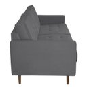 Ver imagem 5 de Sofá 3 Lugares 200cm Dior Cinza Chumbo