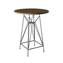 Ver imagem 3 de Jogo Mesa Bistrô Eames Amêndoa 60cm 3 Banquetas Preta Base Ferro Preto