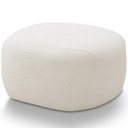 Ver imagem 5 de Kit 02 Puffs Decorativo Orgânico para Sala de Estar Living Barolo L06 Bouclê Off White - Lyam