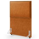 Ver imagem 6 de Cabeceira Box Solteiro com Tachas 100 Cm Vicenza L02 Couríssimo Canela - Lyam Decor