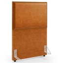 Ver imagem 1 de Cabeceira Box Solteiro com Tachas 100 Cm Vicenza L02 Couríssimo Canela - Lyam Decor
