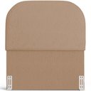 Ver imagem 3 de Cabeceira Cama Box 100cm Lanna com Puff Recamier Doha W01 Linho Bege Escuro - Lyam Decor