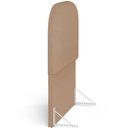 Ver imagem 3 de Cabeceira Cama Box 100cm Lanna com Puff Recamier Doha W01 Linho Bege Escuro - Lyam Decor