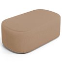 Ver imagem 2 de Cabeceira Cama Box 100cm Lanna com Puff Recamier Doha W01 Linho Bege Escuro - Lyam Decor