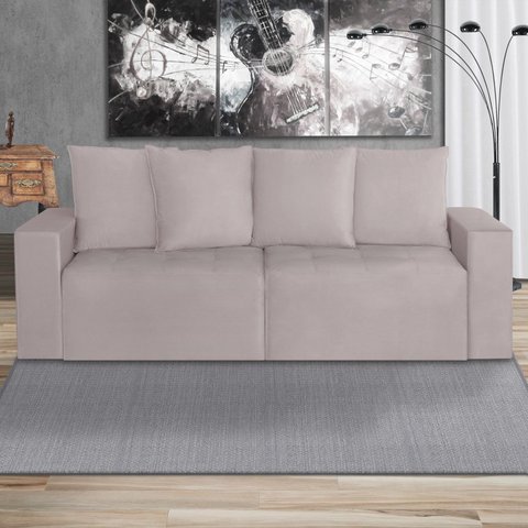 Sofá Retrátil 3 Lugares 200cm Nyc Branco Gelo