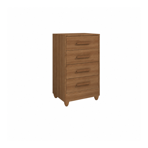 Cômoda Slim 4 Gavetas para Quarto Cinamomo Formimóveis