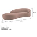 Ver imagem 3 de Divã Recamier Orgânico França 250cm Lado Esquerdo Linho