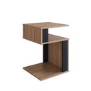 Ver imagem 1 de Mesa de Canto Lateral para Apoio com Nichos Nova Móbile Montana Preto