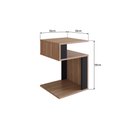 Ver imagem 3 de Mesa de Canto Lateral para Apoio com Nichos Nova Móbile Montana Preto