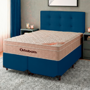 Ver imagem 1 de Conjunto Cama Box Blindado Casal + Colchão Molas Ensacadas Airtech Ortobom + Cabeceira