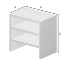 Ver imagem 4 de Escaninho Organizador de Mesa Branco 30x20x30cm