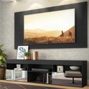 Ver mais imagens de Rack Com Painel Tv 65" E Espelho Flórida Multimóveis V3137 Preto Preto