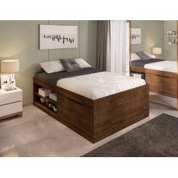 Cama de Casal Box Sapateira Moal Malbec - 5