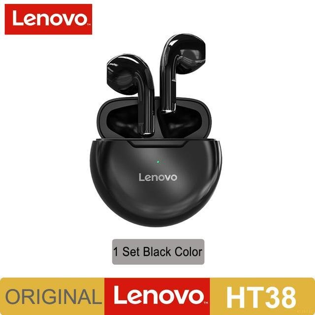 Fone de Ouvido In-ear Bluetooth sem Fio Lenovo Ht38 Preto | MadeiraMadeira